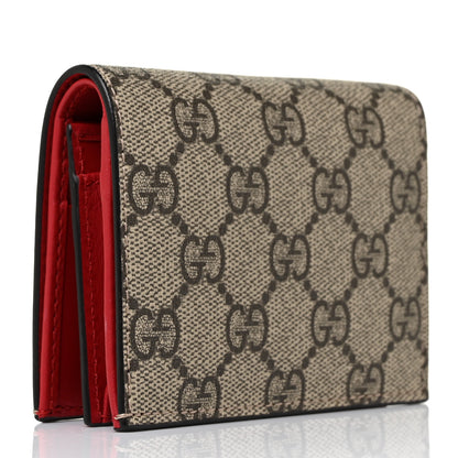 Gucci Soft GG Supreme Monogram Rainbow Embroidered Card Case Wallet 3 of 8