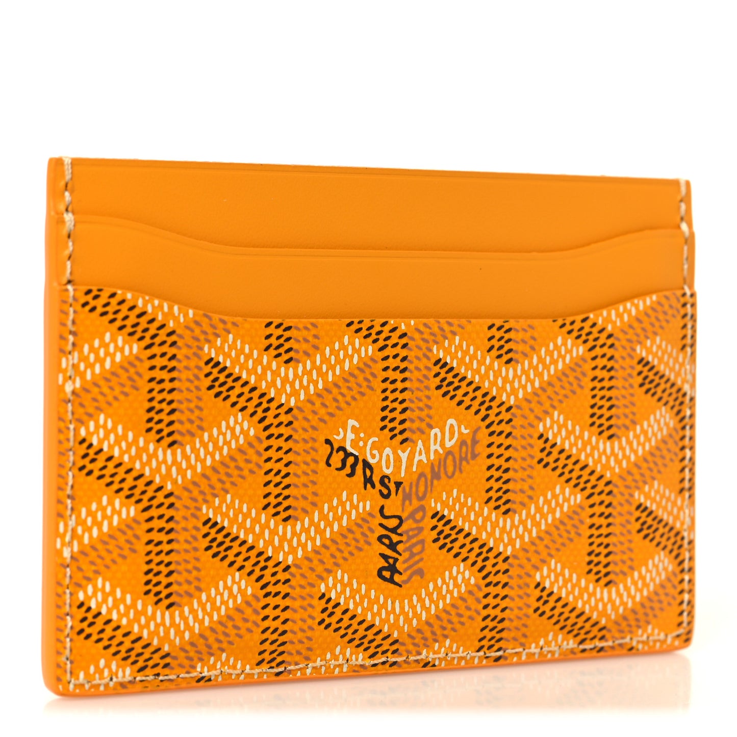 Goyardine Saint Sulpice Card Holder Yellow