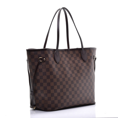 Louis Vuitton Damier Ebene Neo Neverfull MM Rose Ballerine 3 of 9
