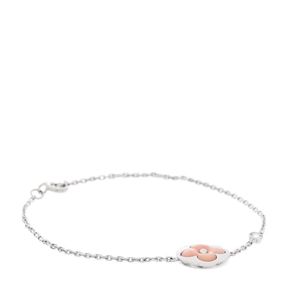 Louis Vuitton 18K White Gold Diamond Pink Opal Color Blossom BB Sun Bracelet 1 of 4