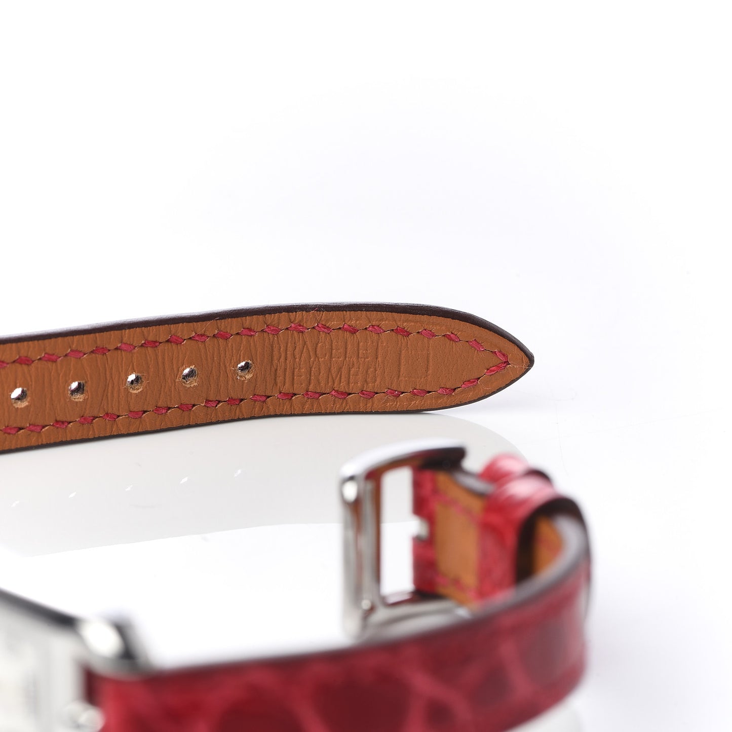 Stainless Steel Alligator 17mm Nantucket Quartz Watch Braise