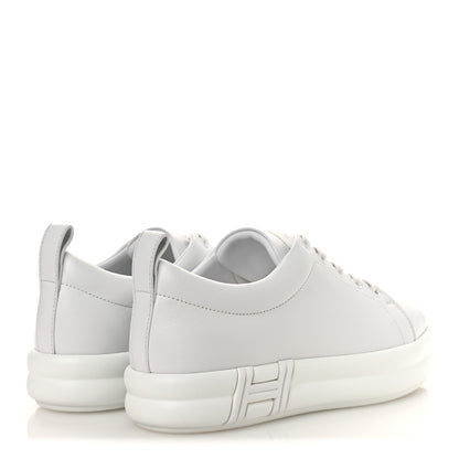 Hermes Calfskin Womens Happy Sneakers 38 White 5 of 12