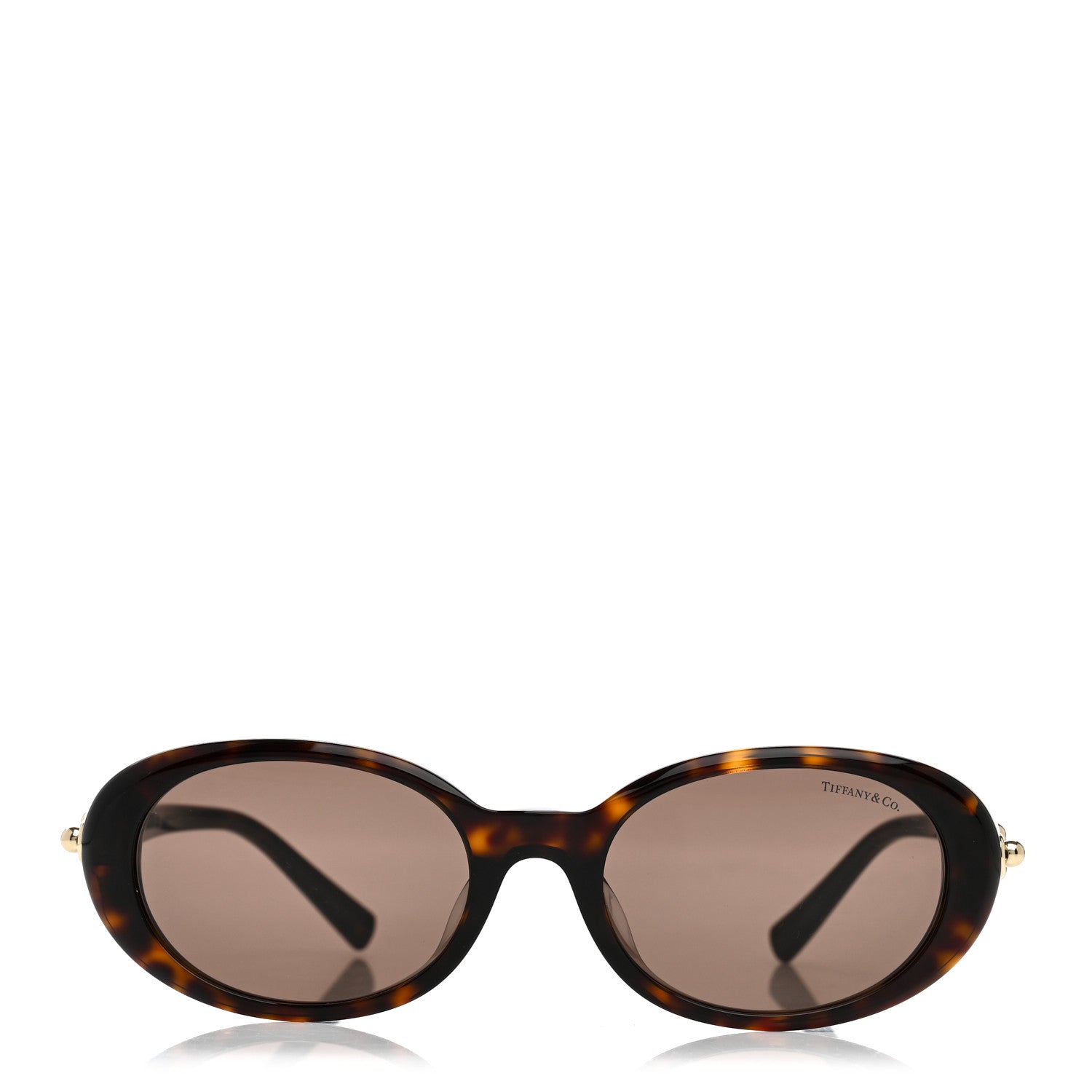 Tiffany Acetate Hardwear Oval Sunglasses TF4242D Tortoise Brown 2 of 8