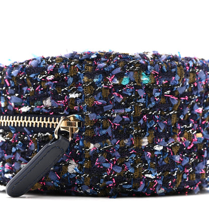 Chanel Tweed Quilted Round Clutch With Chain Multicolor 9 of 11