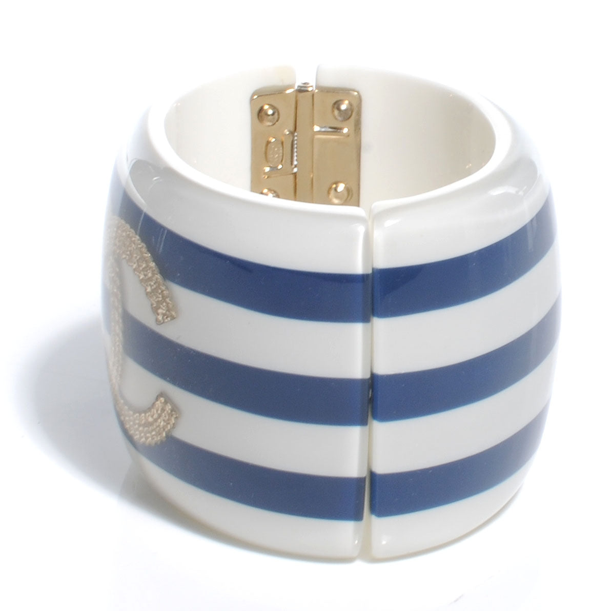Resin Metal CC Nautical Wide Cuff