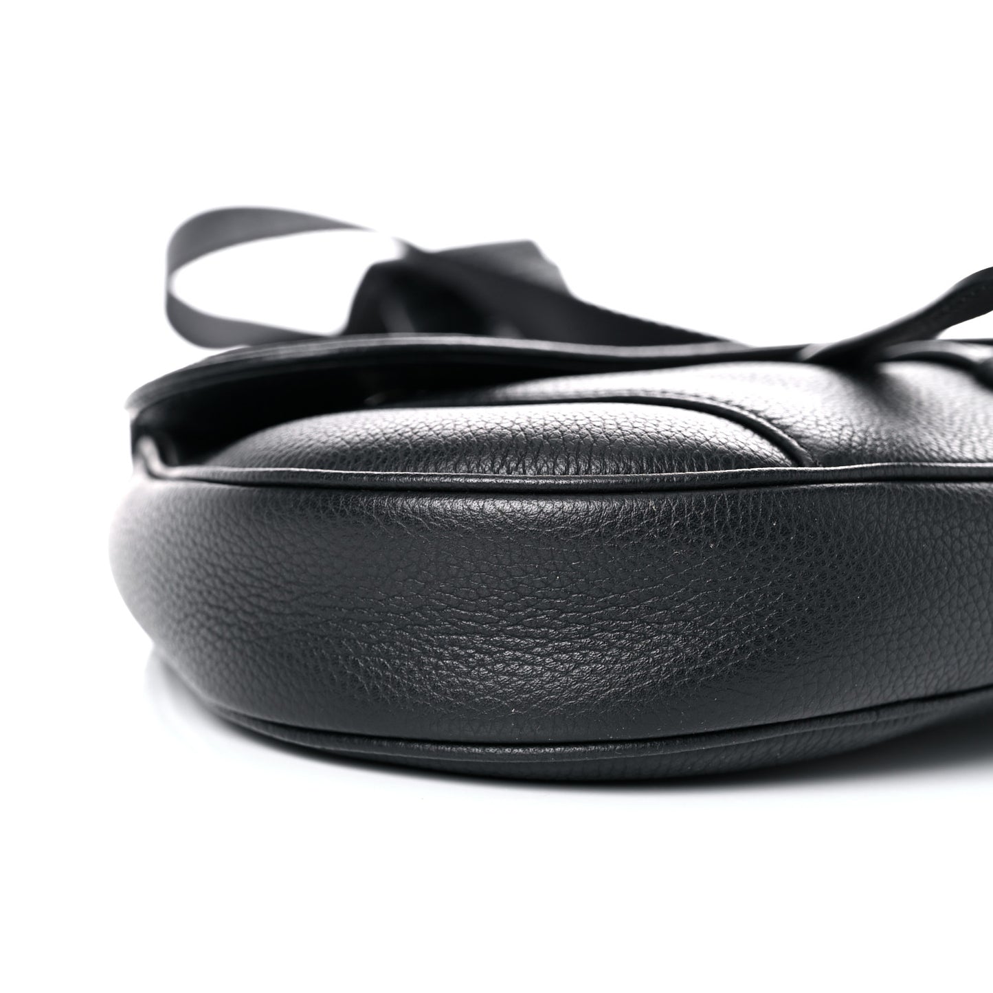 Grained Calfskin Kim Jones Saddle Bag Black