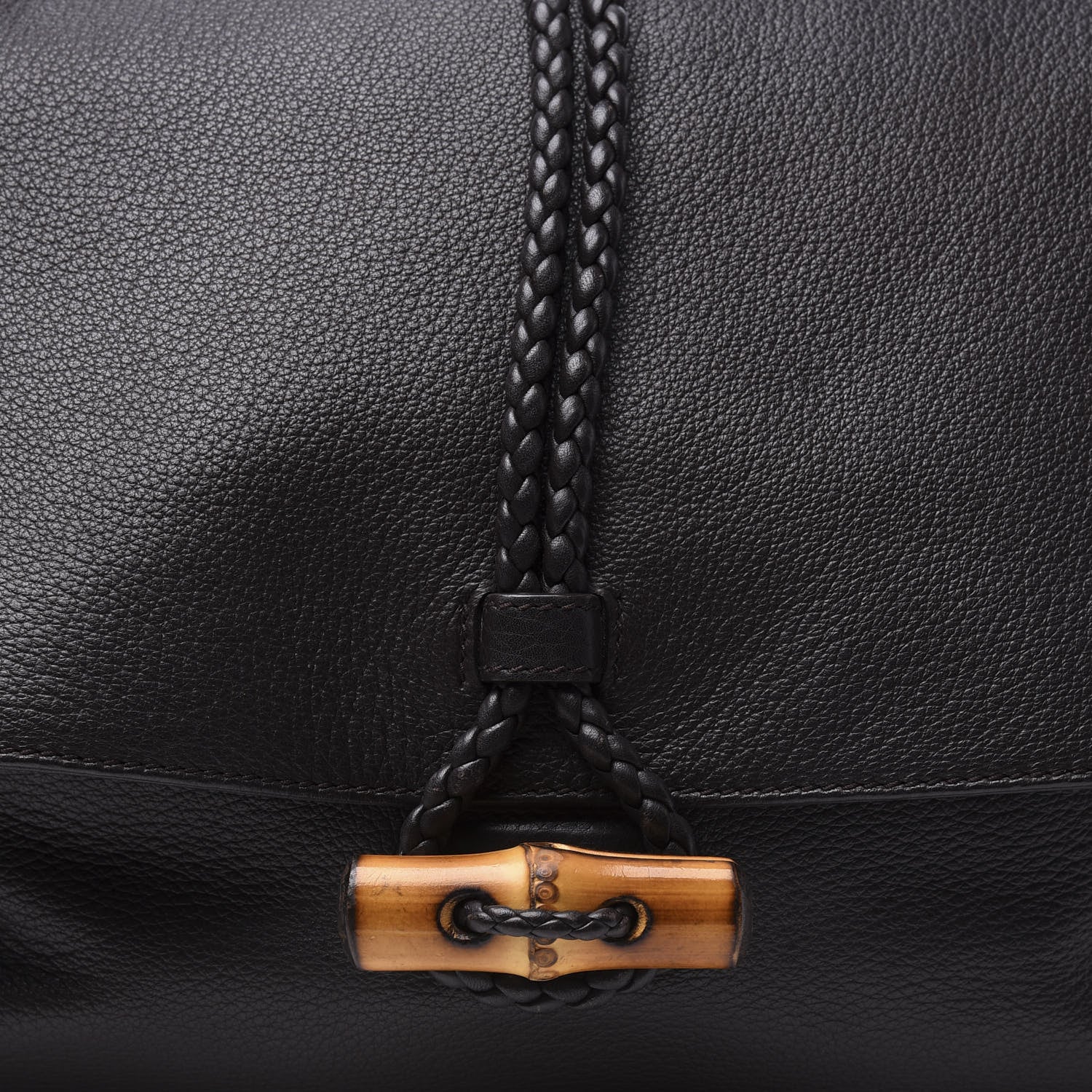 Gucci Deerskin Hip Bamboo Messenger Bag Dark Cocoa 11 of 12