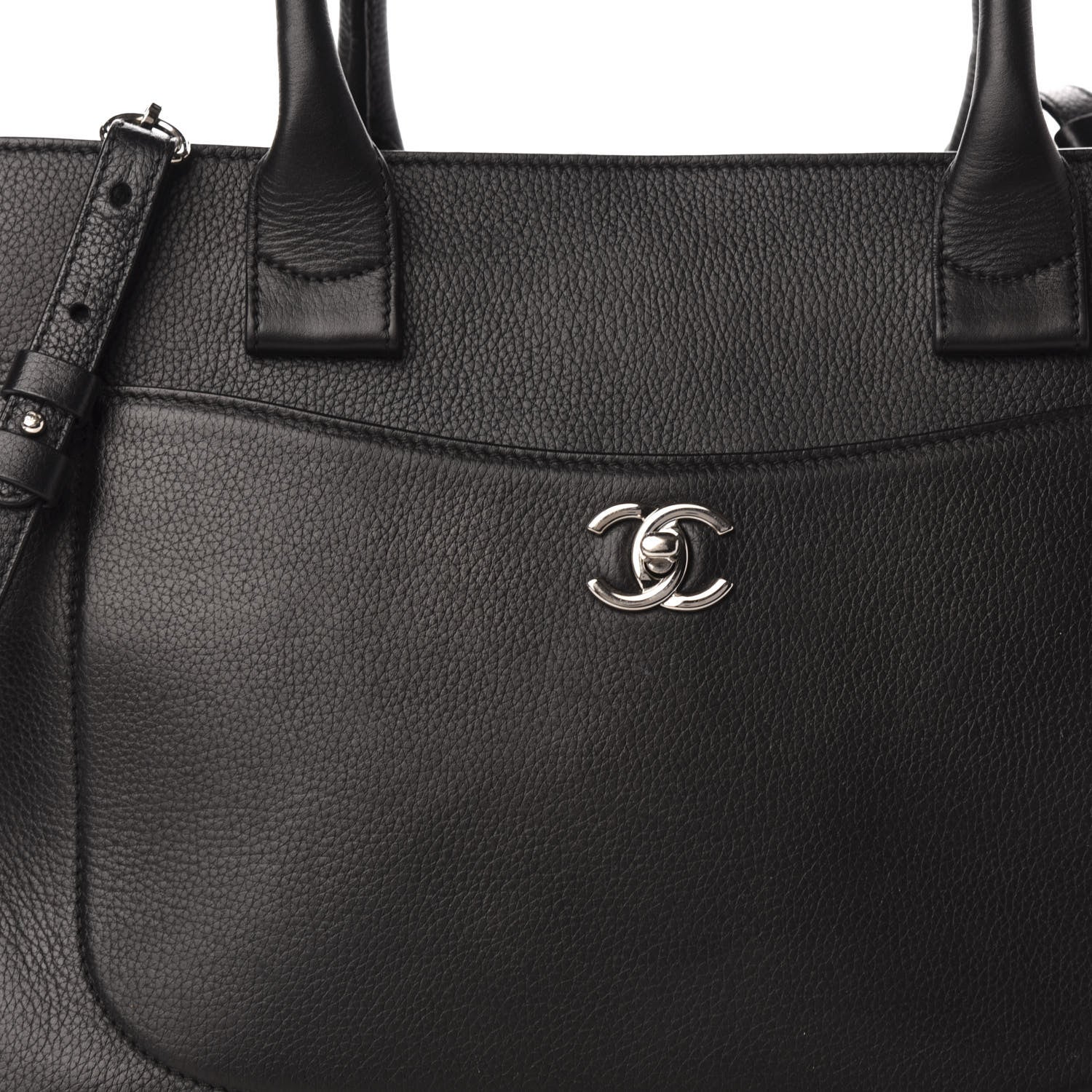 Chanel Grained Calfskin Medium Neo Executive Shopper Tote Black 10 of 10