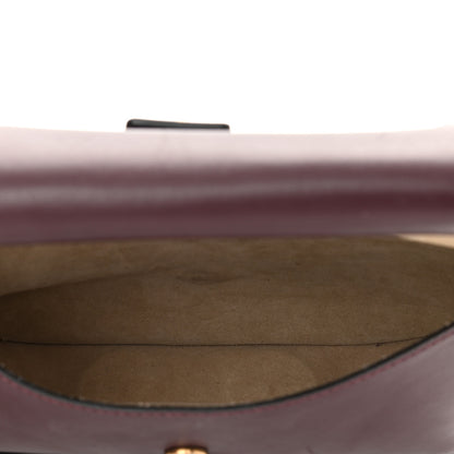 Chloe Suede Smooth Calfskin Medium Kurtis Shoulder Bag Plum Purple 5 of 18