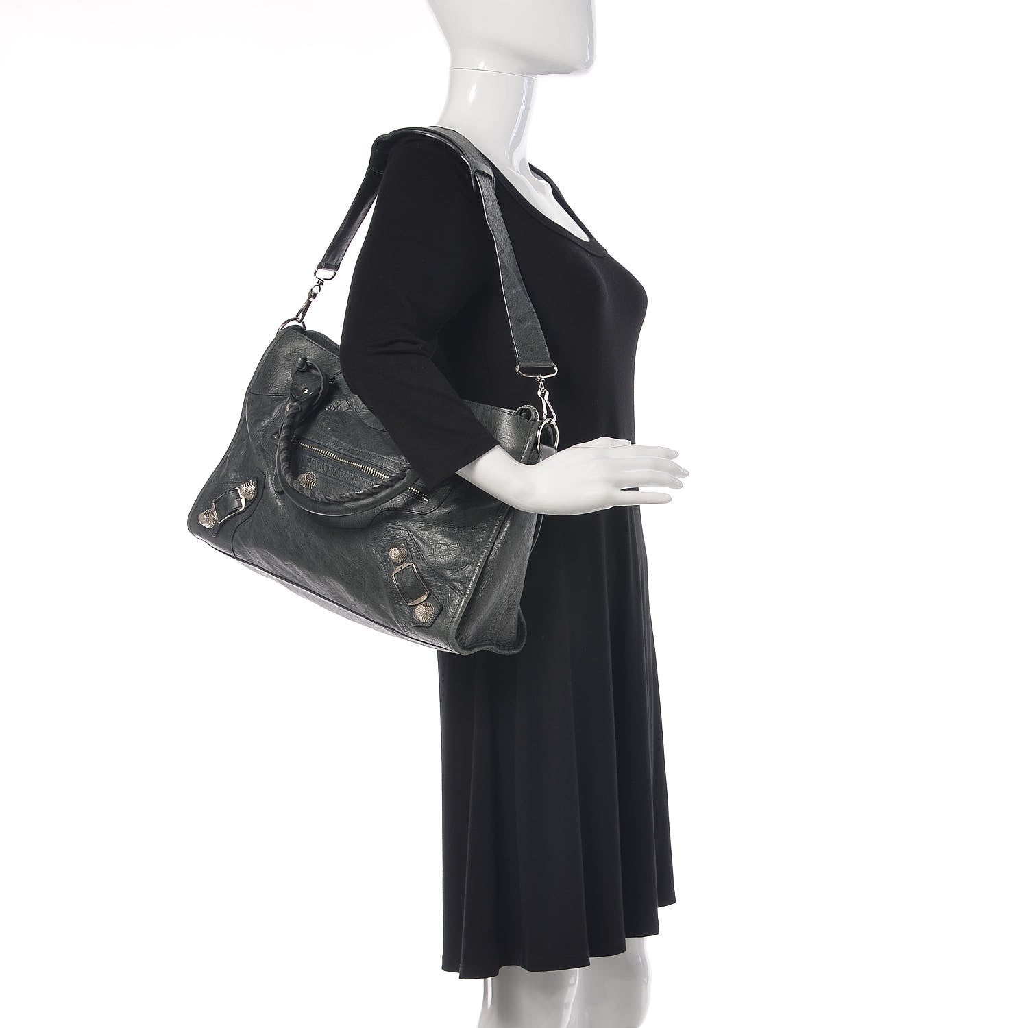 Balenciaga Agneau Giant 21 Silver Hardware City Anthracite 2 of 14