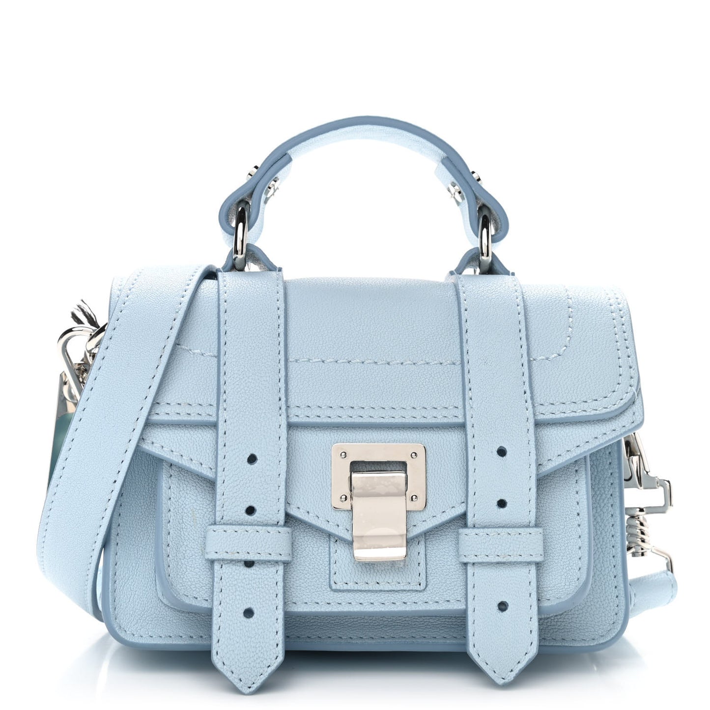 Lambskin Micro PS1 Satchel Baby Blue