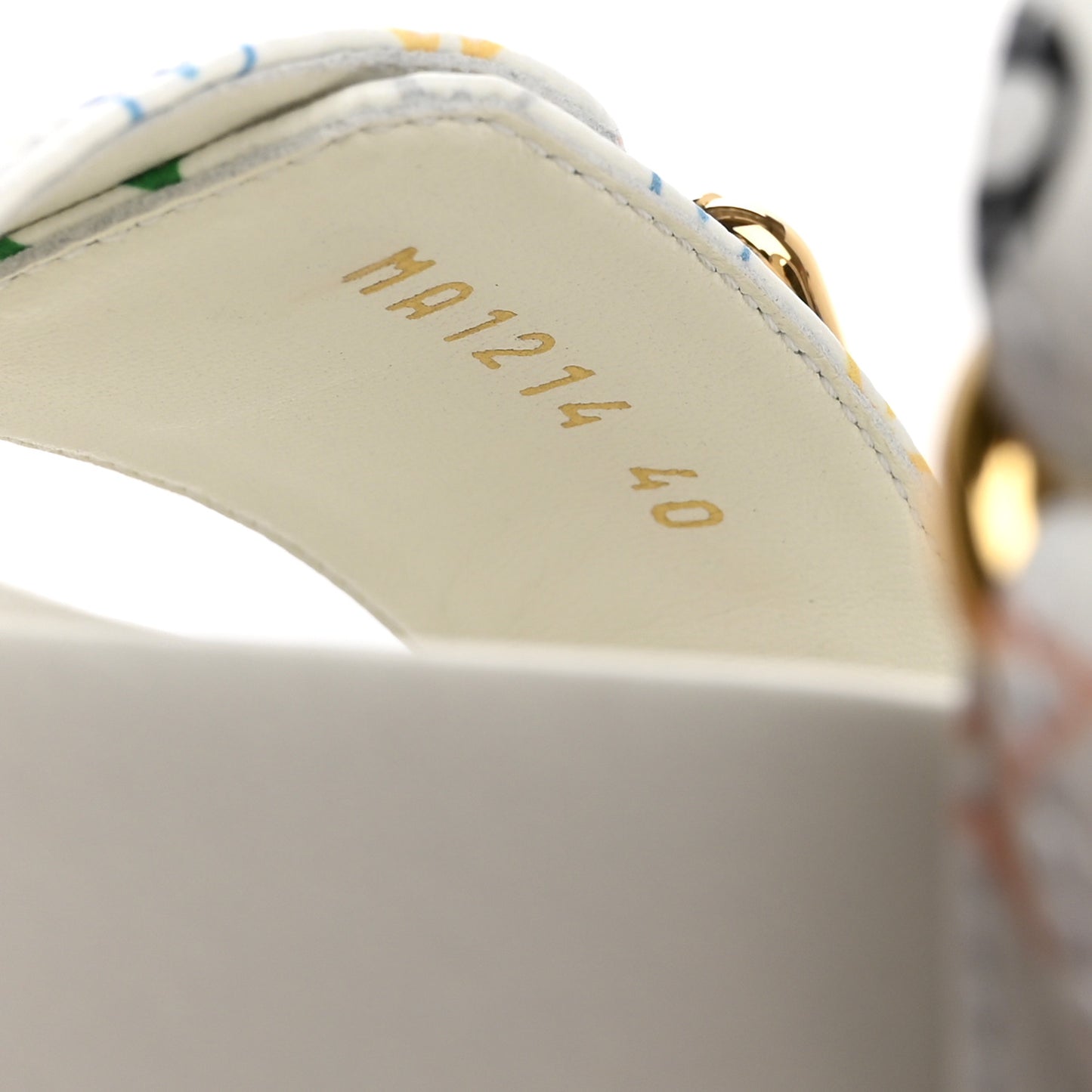 LV X TM Monogram Multicolor Bom Dia Comfort Mule Sandals 40 White