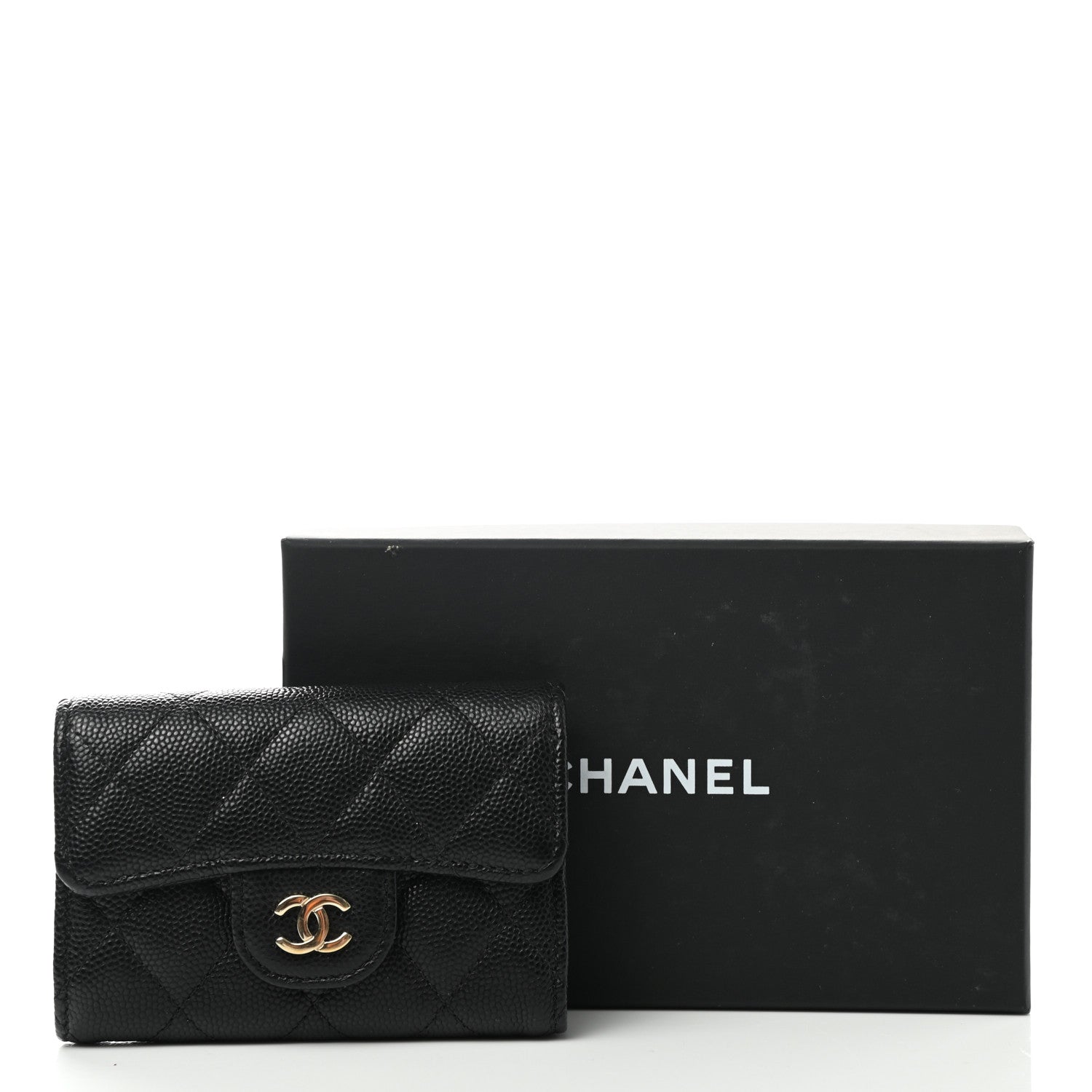 Chanel Caviar Quilted Classic 4 Key Holder Wallet Black 11 of 11