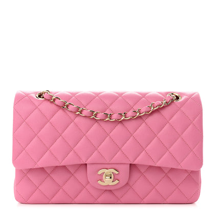 Chanel Caviar Quilted Medium Double Flap Pink 1 of 10