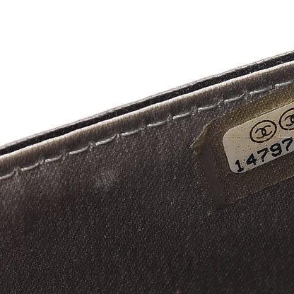 Chanel Lambskin Camellia Embossed Wallet on Chain WOC Black 7 of 9