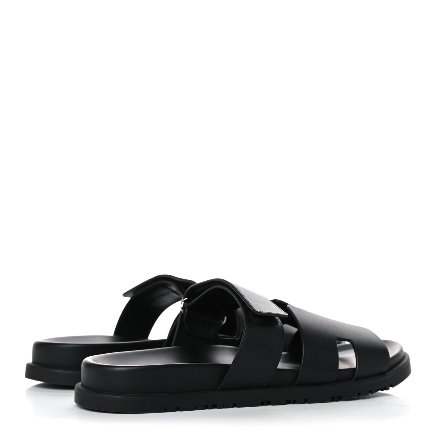 Calfskin Womens Chypre Sandals 41.5 Black