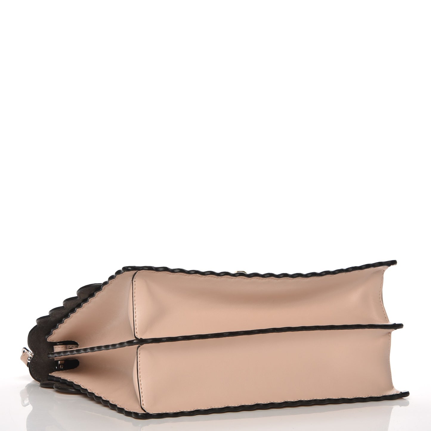 Vitello Liberty Scalloped Studded Kan I Shoulder Bag Plaster