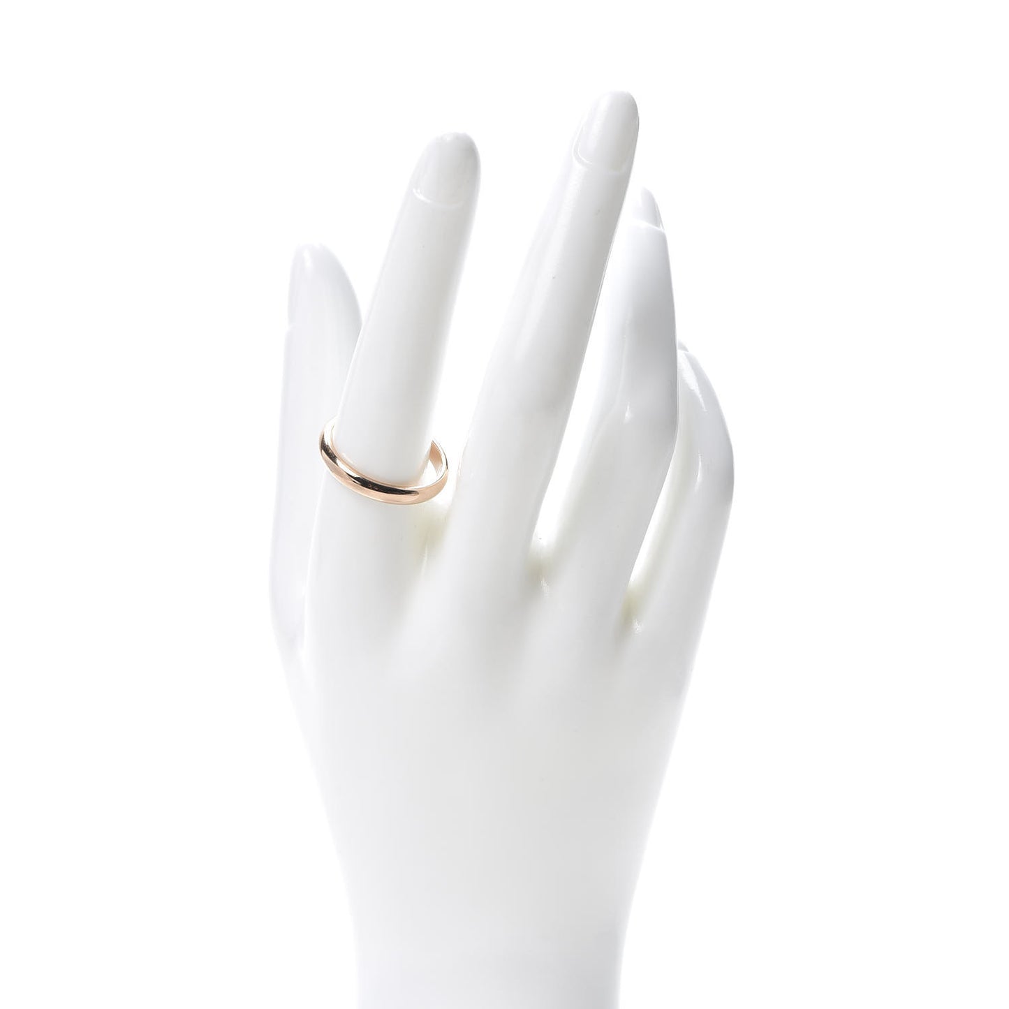18K Pink Gold 3.5mm 1895 Wedding Band Ring 60 9