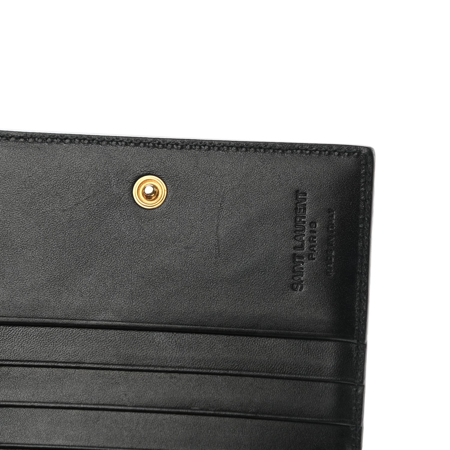 Saint Laurent Smooth Calfskin Compact Wallet Black 11 of 17