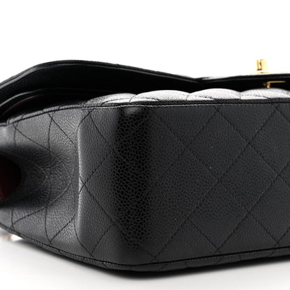 Chanel Caviar Quilted Jumbo Double Flap Black 9 of 12