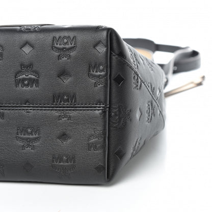 MCM Calfskin Ottomar Monogram Medium Klara Hobo Black 10 of 11