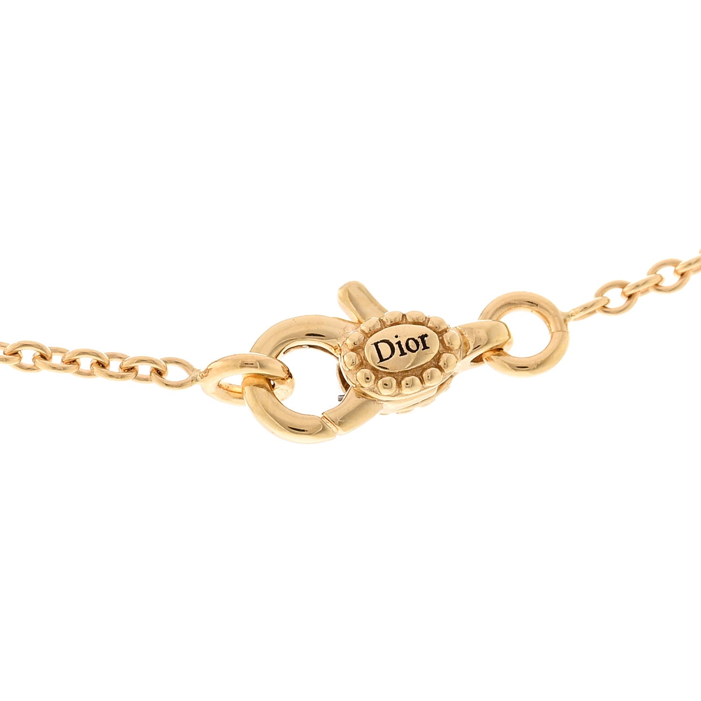 18K Yellow Gold Diamond Mini Rose Des Vents Necklace