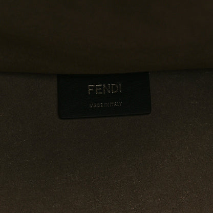 Fendi Fabric Jacquard FF 1974 Logo Large Fendi Sunshine Shopper Tote Tobacco Moro Sand 6 of 10