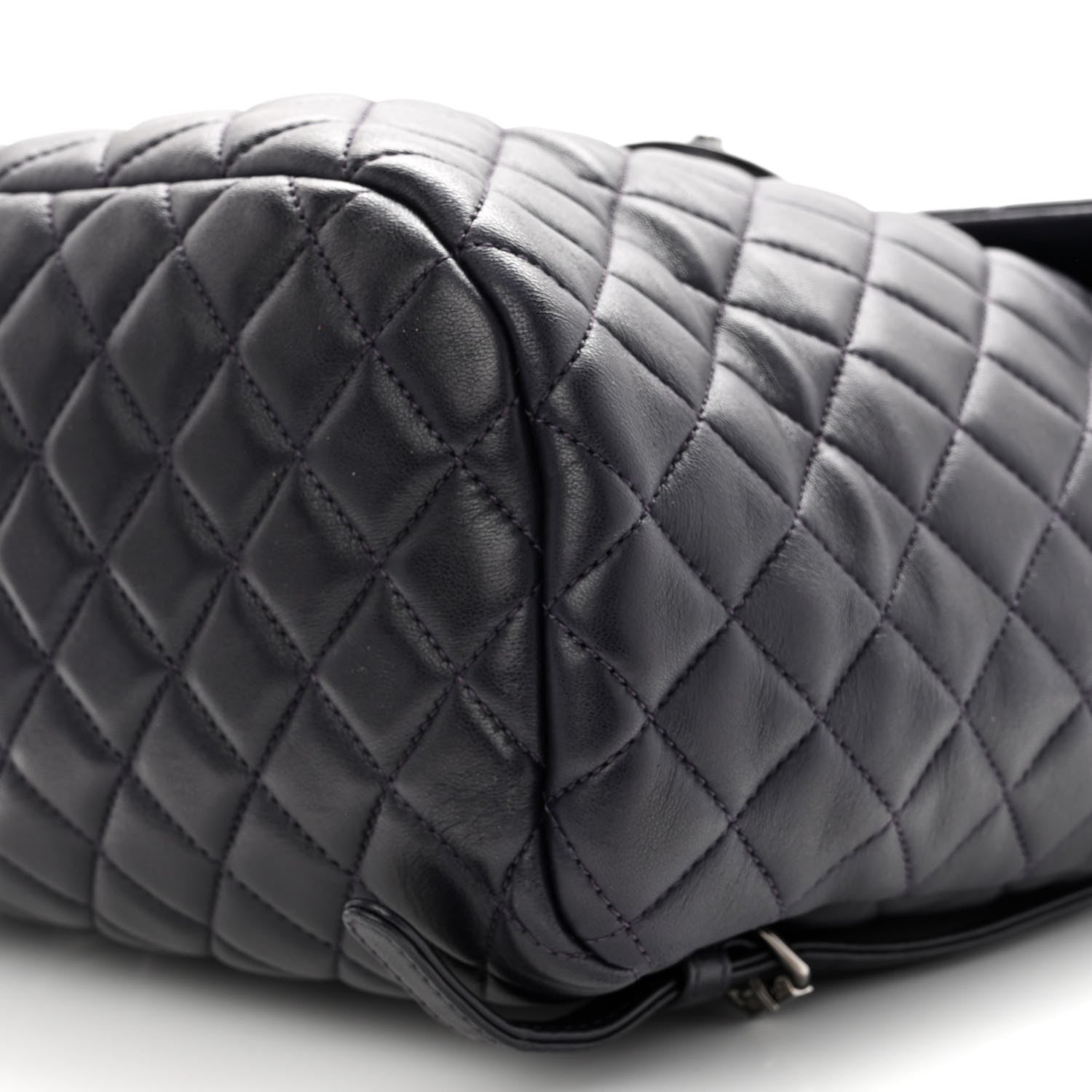 Chanel Calfskin Quilted Large Urban Spirit Backpack Dark Purple 10 of 12