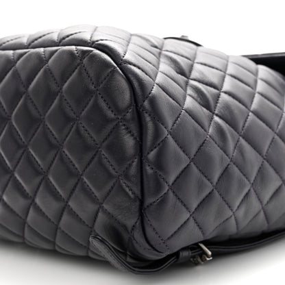 Chanel Calfskin Quilted Large Urban Spirit Backpack Dark Purple 10 of 12