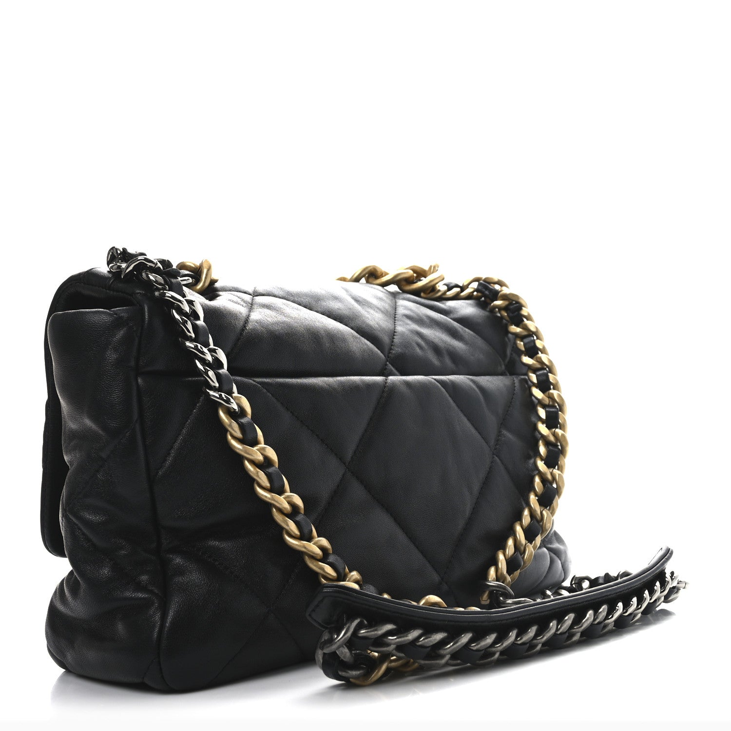 Chanel Lambskin Quilted Medium Chanel 19 Flap Black 3 of 10
