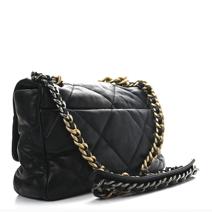 Chanel Lambskin Quilted Medium Chanel 19 Flap Black 3 of 10
