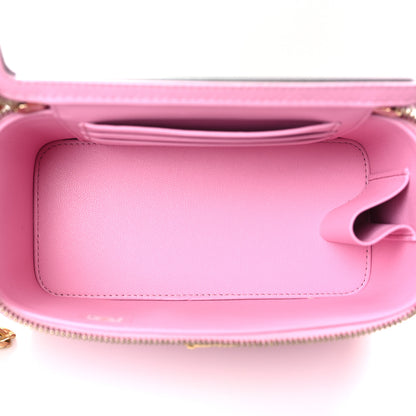 Chanel Caviar Quilted Sweetheart Vanity Case Pink 5 of 10