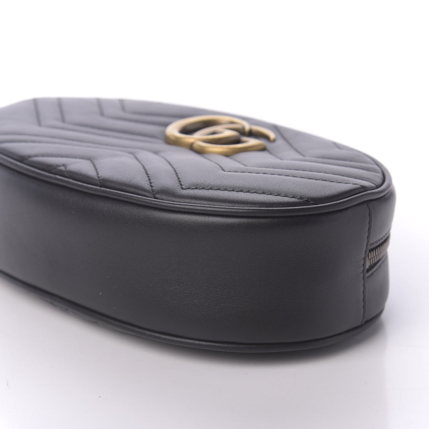 Calfskin Matelasse GG Marmont Belt Bag 75 30 Black