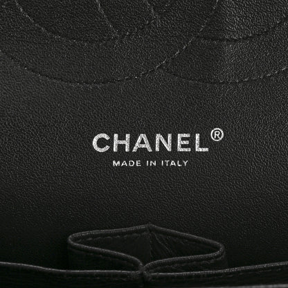 Chanel Shiny Crumpled Calfskin Quilted Jumbo Double Flap So Black 12 of 14