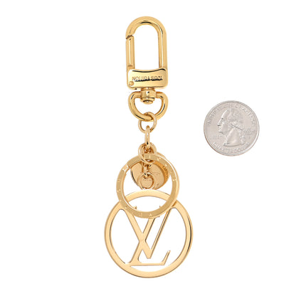 Louis Vuitton LV Circle Bag Charm Key Holder Gold 2 of 4