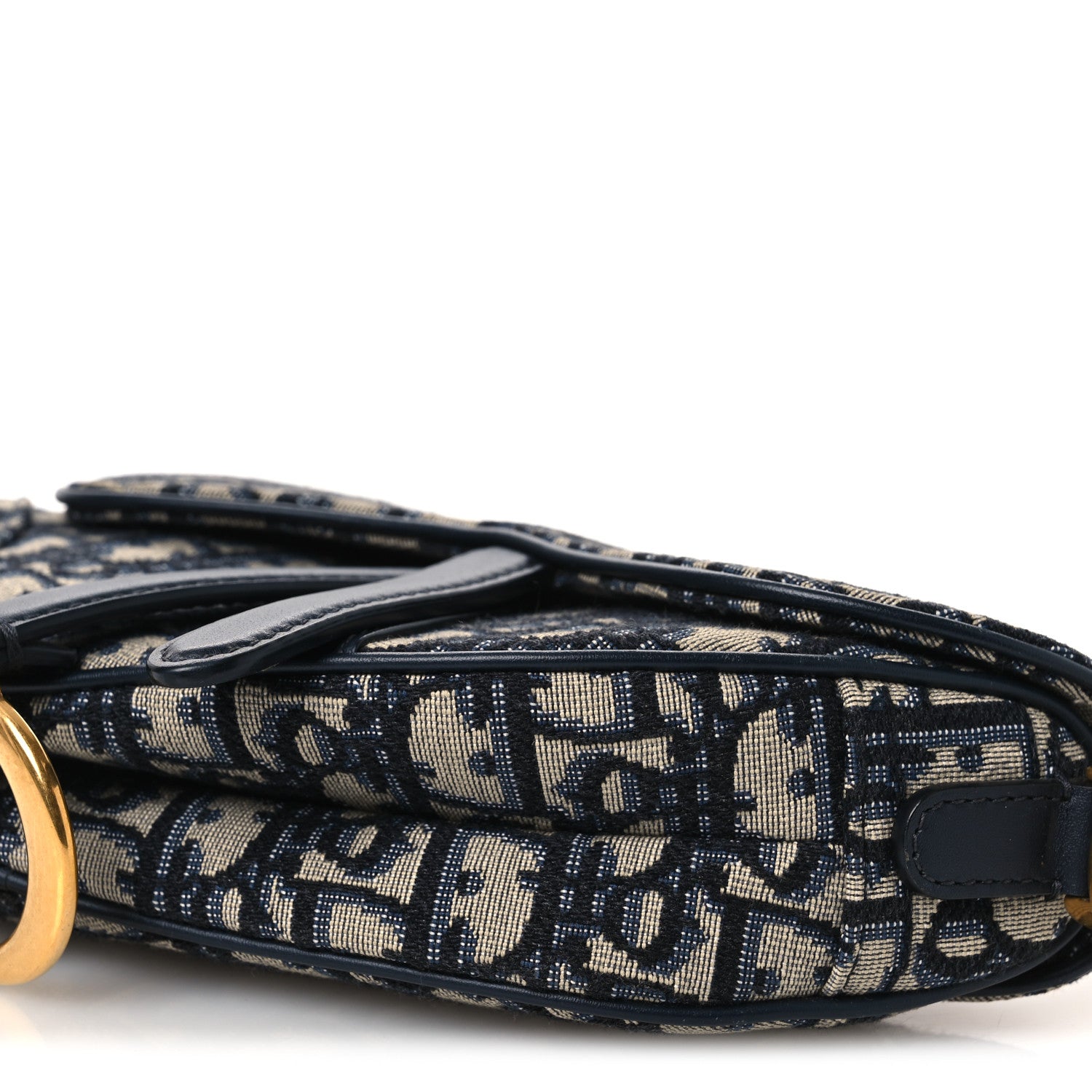 Christian Dior Oblique Mini Saddle Bag Blue 10 of 11