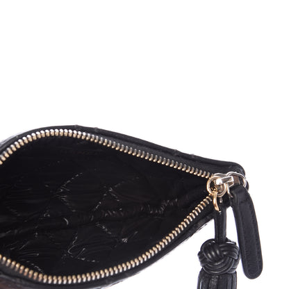 Chanel Lambskin Stitched Small Cosmetic Case Black 5 of 6