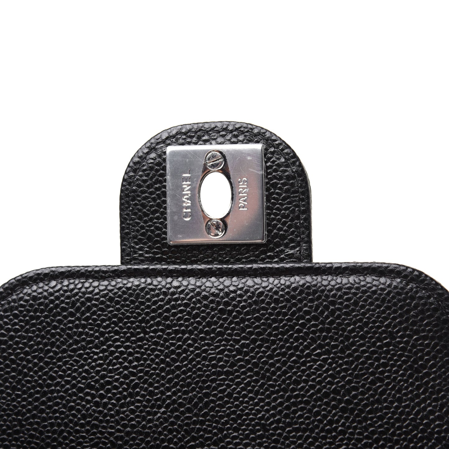 Caviar Quilted Classic Phone Holder Black