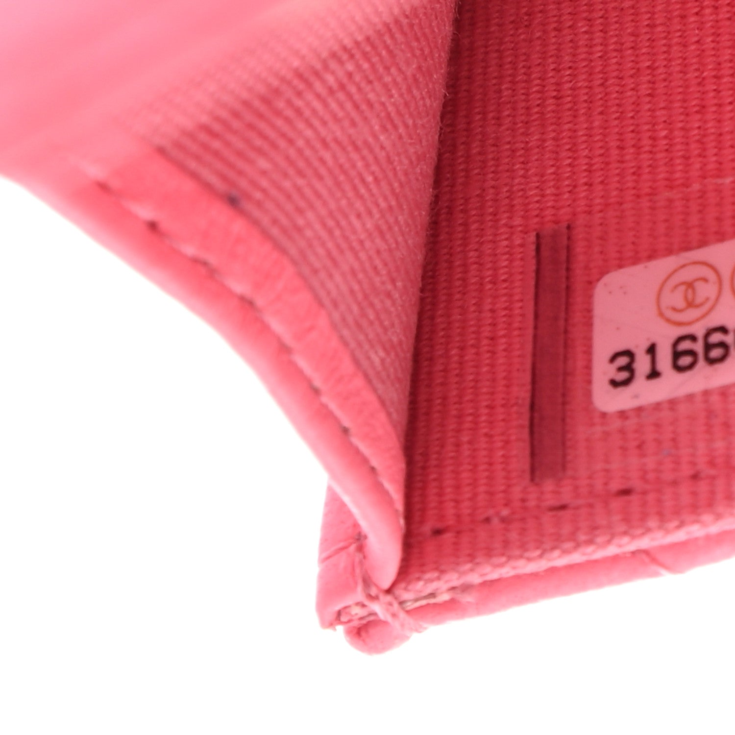 Chanel Lambskin Quilted CC Hook Card Holder Pink 8 of 8