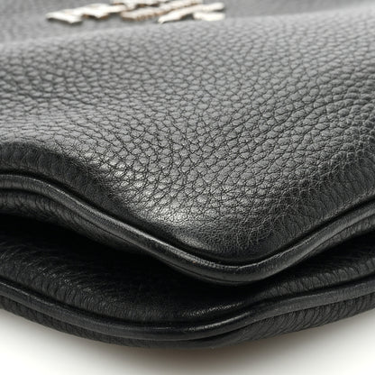 Prada Vitello Phenix Double Zip Crossbody Bag Black 10 of 11