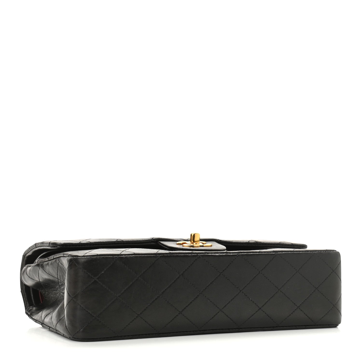 Chanel Lambskin Quilted Medium Double Flap Black 4 of 11