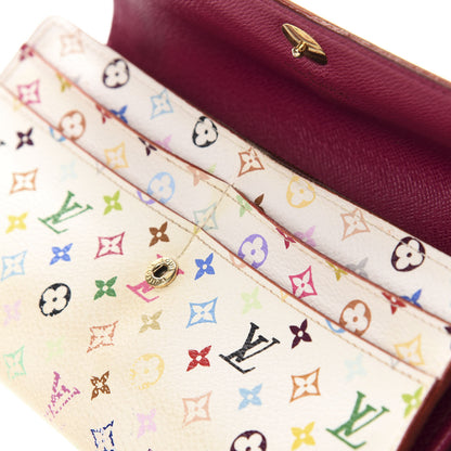 Louis Vuitton Monogram Multicolor Sarah Wallet White Eglantine 11 of 15