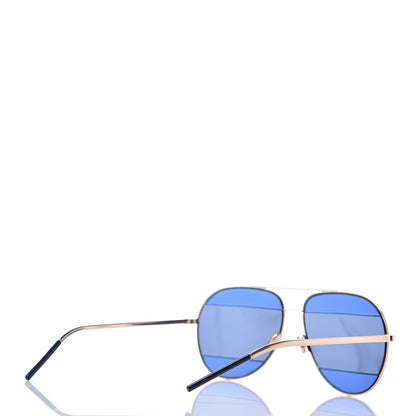 Christian Dior Metal DiorSplit 2 Sunglasses Navy Gold 3 of 8