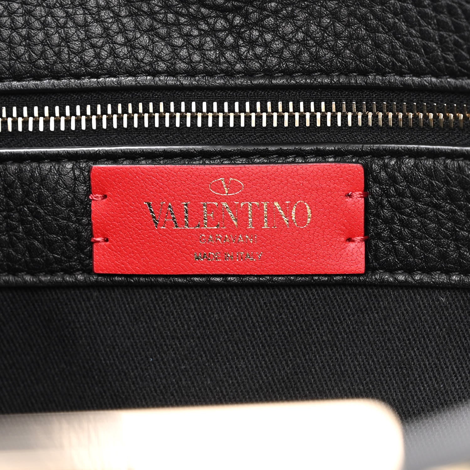 Valentino Garavani Grained Calfskin Large Rockstud Hobo Black 6 of 9