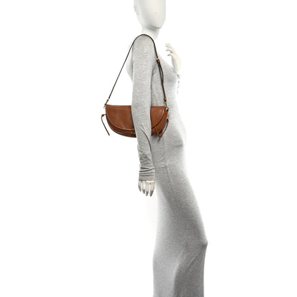 Celine Shiny Lambskin Soft Triomphe Little Half Moon Bag Soft Tan 2 of 11
