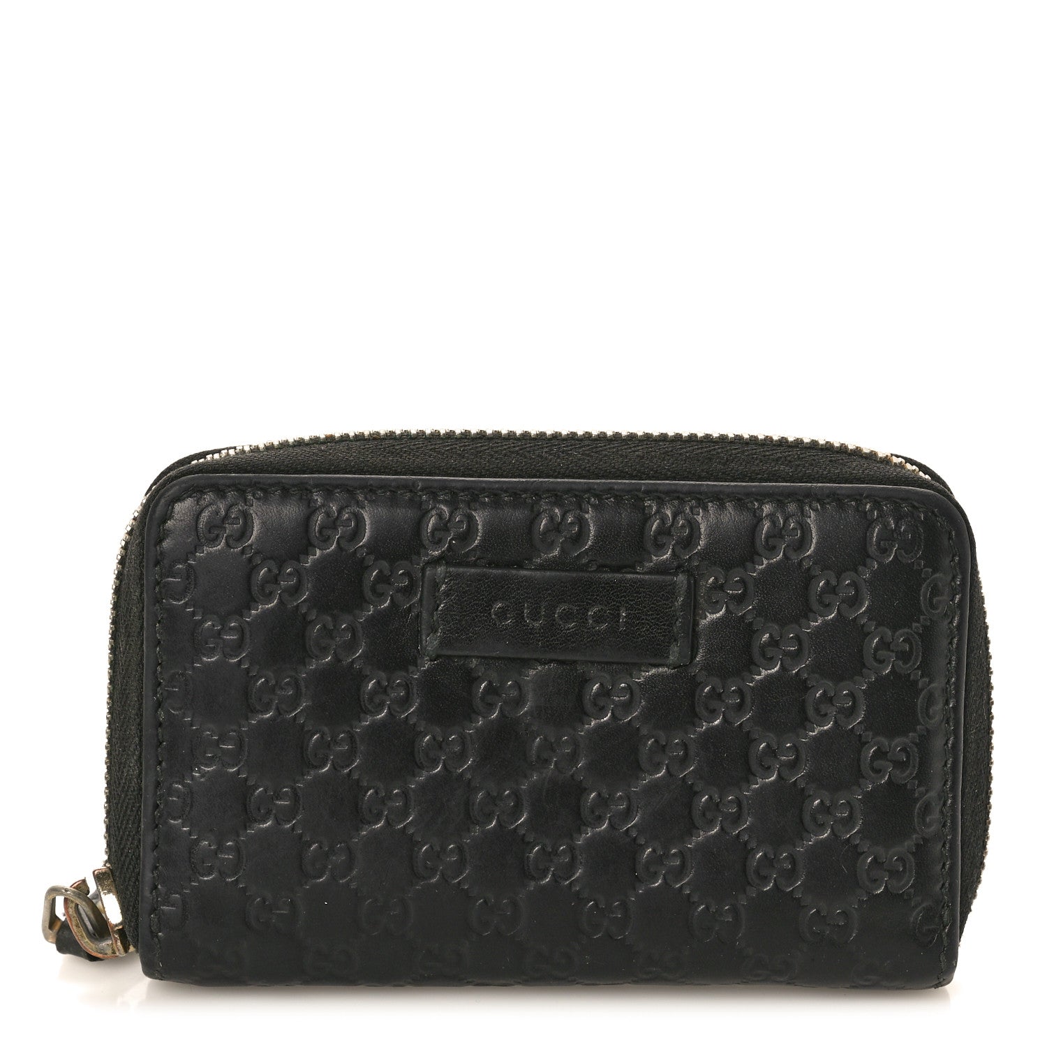 Gucci Microguccissima Zip Around Card Case Black 1 of 9