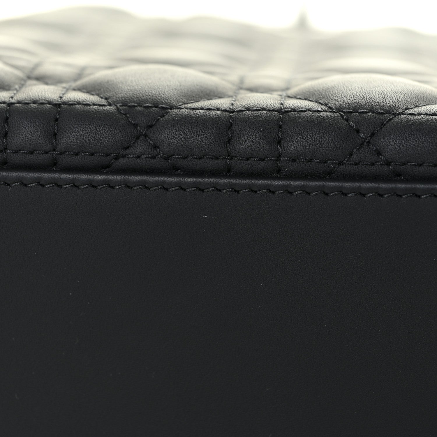 Christian Dior Ultra Matte Calfskin Cannage Large Lady Dior Black 14 of 21