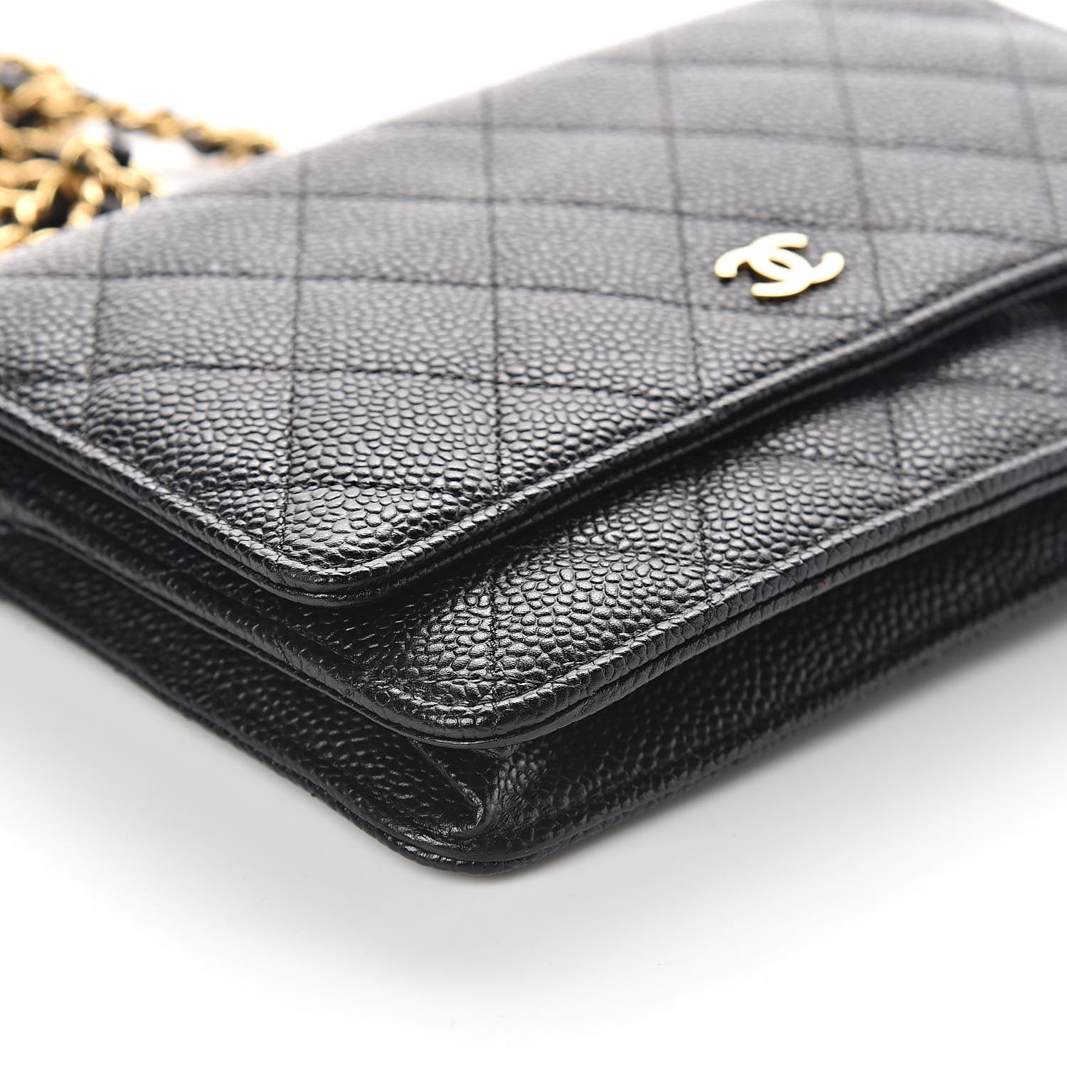 Chanel Caviar Quilted Wallet On Chain WOC Black 9 of 11