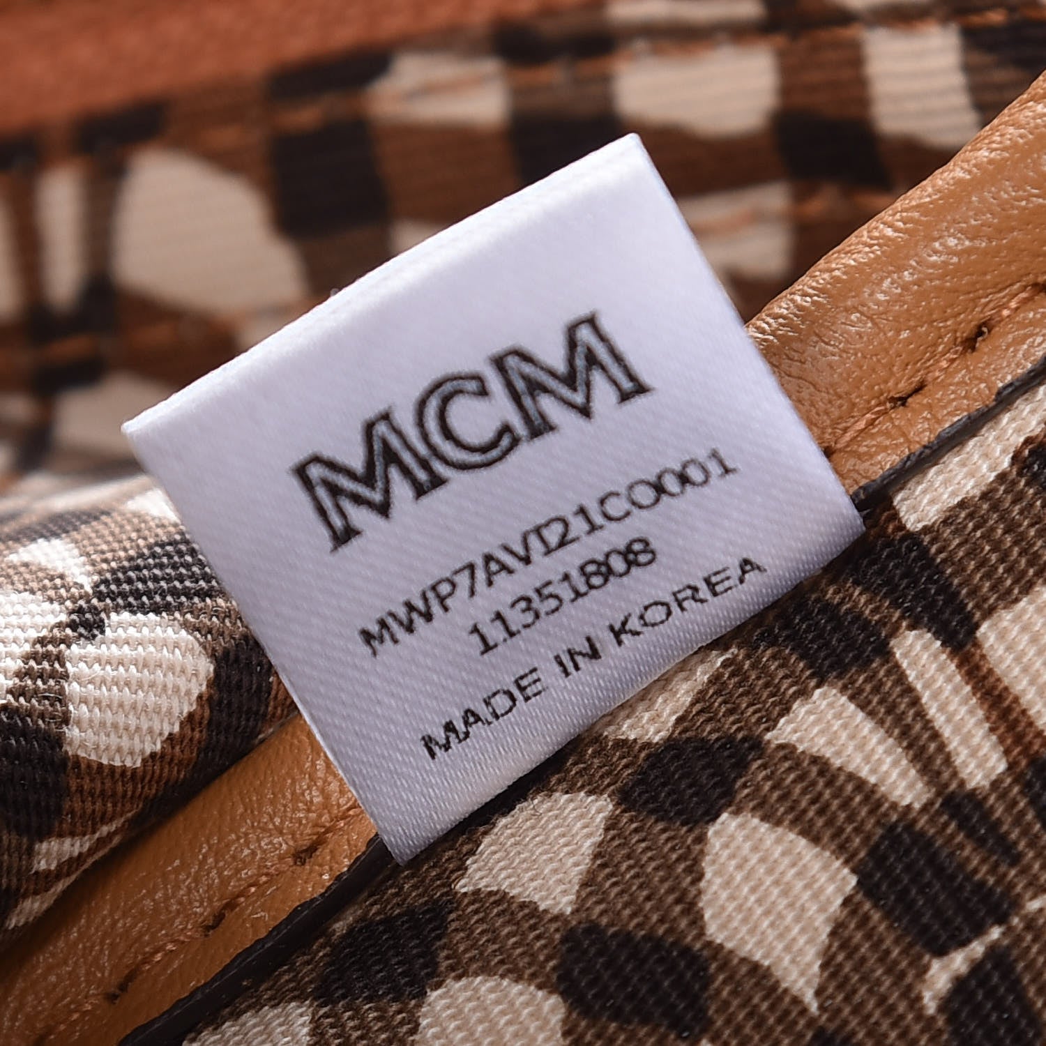 MCM Visetos Large Liz Reversible Shopper Tote Cognac 12 of 12