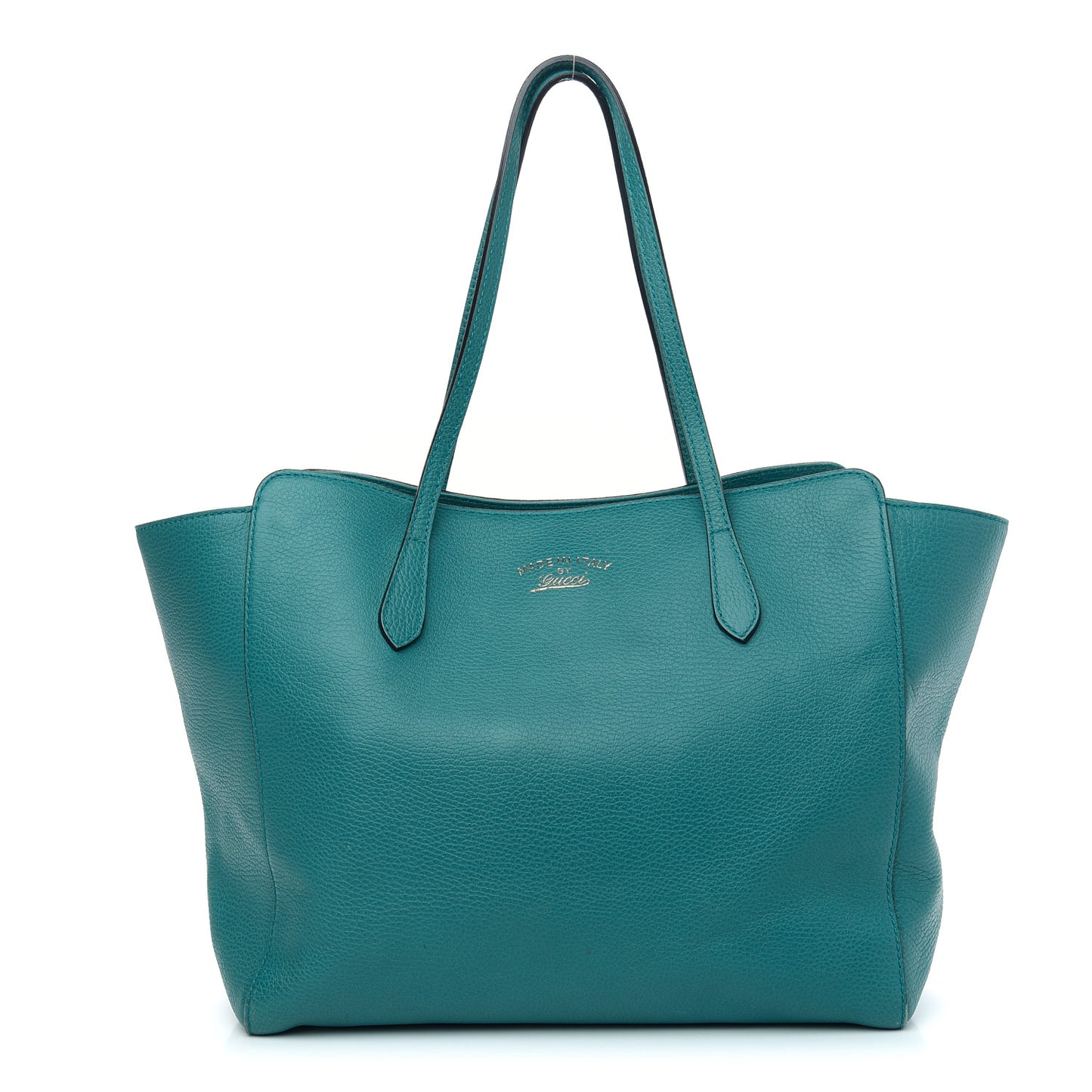 Dollar Calfskin Medium Swing Tote Deep Cobalt
